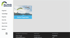 Desktop Screenshot of alpina-paragliding.ch